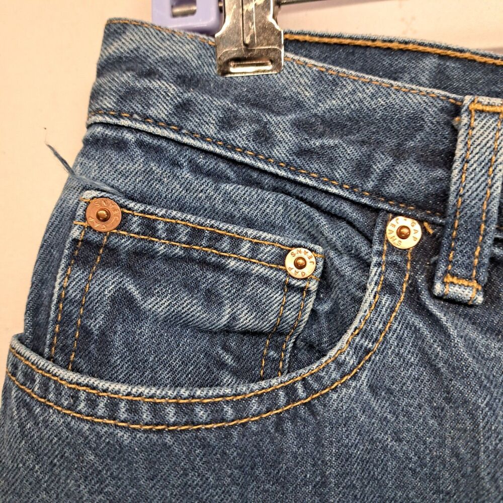 Vintage GAP Original Fit Ankle Jeans Womens 12 Medium Wash Made in USA Denim - Picture 2 of 7